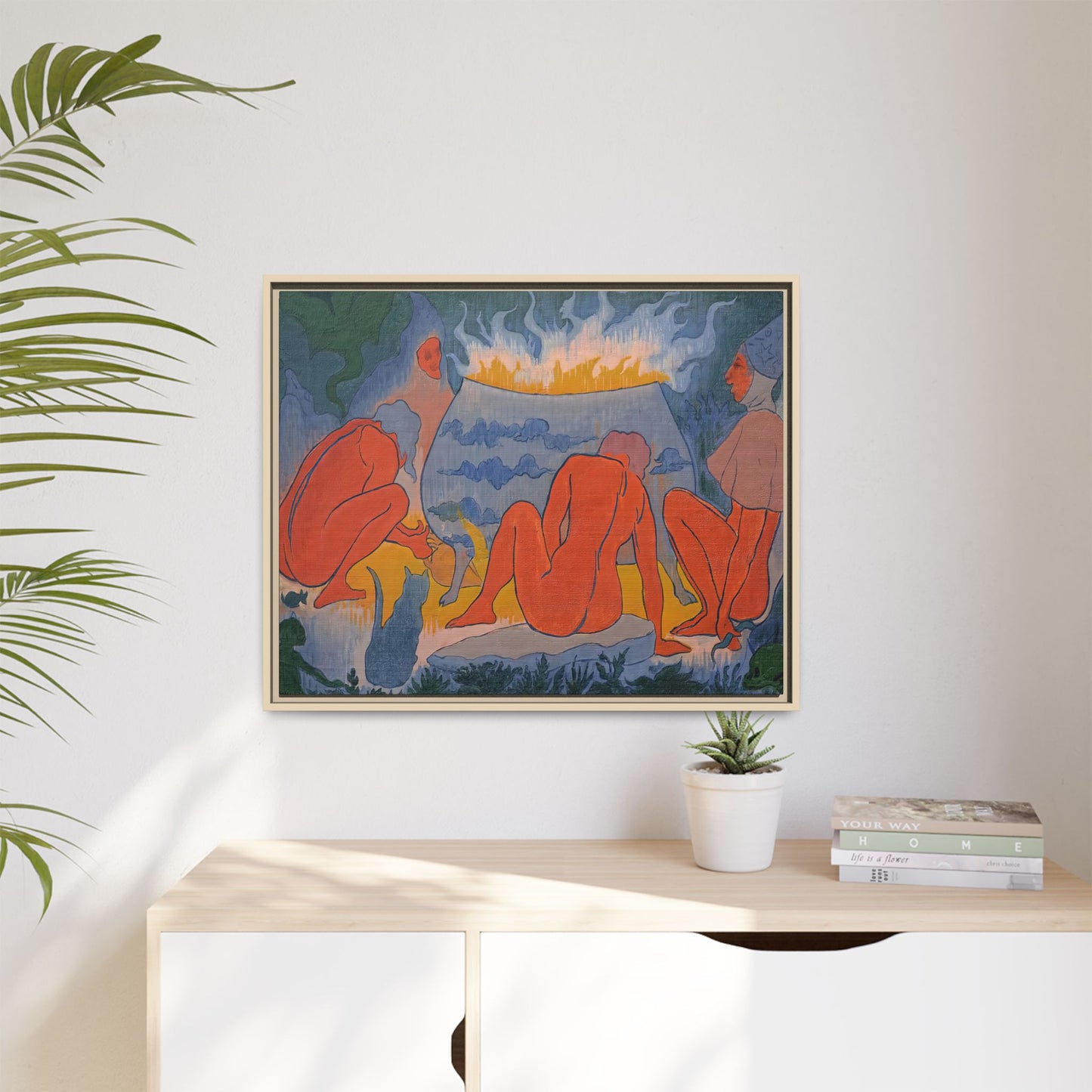 Ranson, Paul - Witches Around the Fire (1891) - Matte Canvas, Framed