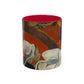 Gauguin, Paul - Vision of the Sermon (Jacob Wrestling with the Angel) (1888) - Colorful Accent Mugs