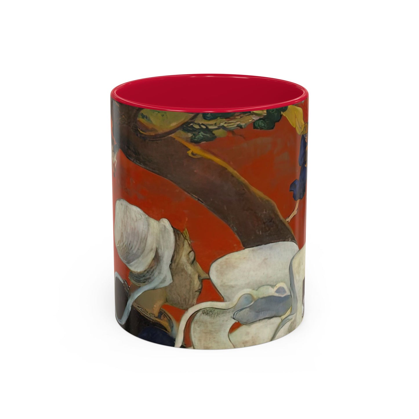 Gauguin, Paul - Vision of the Sermon (Jacob Wrestling with the Angel) (1888) - Colorful Accent Mugs