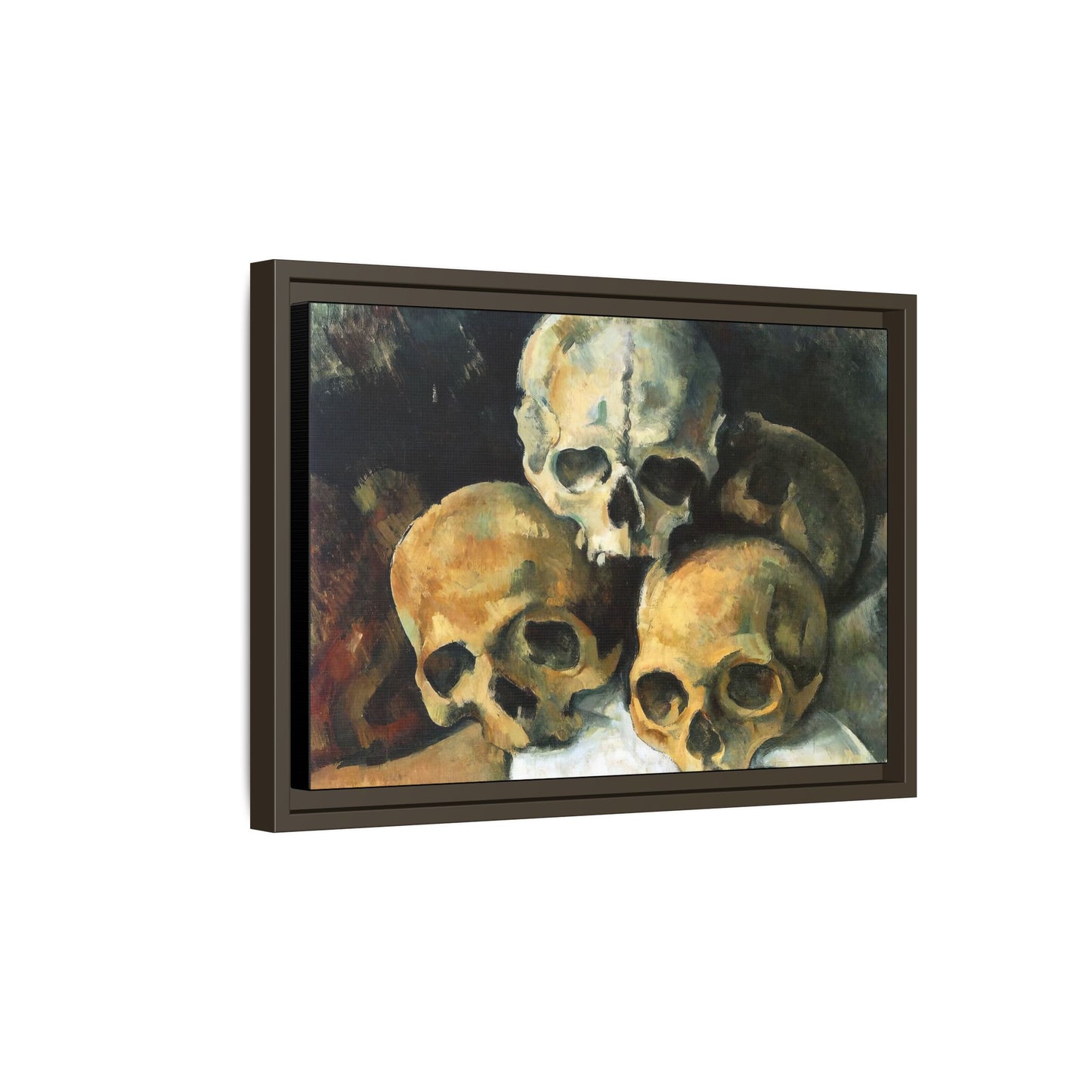 Cézanne, Paul - Pyramid of Skulls (1901) - Matte Canvas, Framed