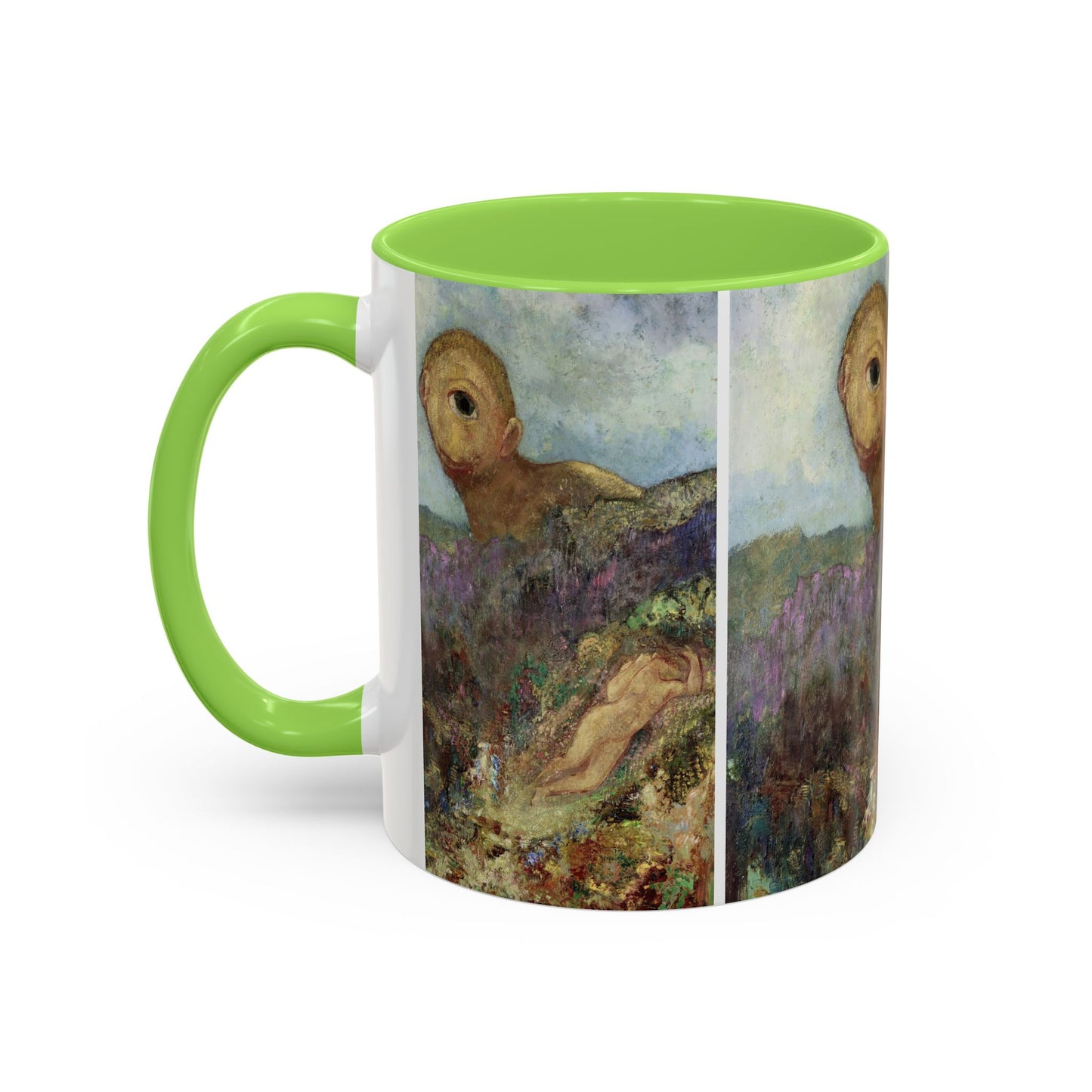 Redon, Odilon - The Cyclops (1914) - Colorful Accent Mugs