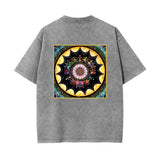 Obsidian Grandmothers Mandala - Unisex Heavyweight T-shirt- 100% Cotton - 4 colors