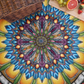 Emerald Arrows Mandala - Picnic Blanket