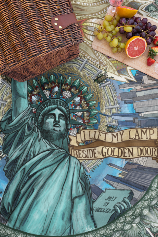 Liberty Mandala - Picnic Blanket