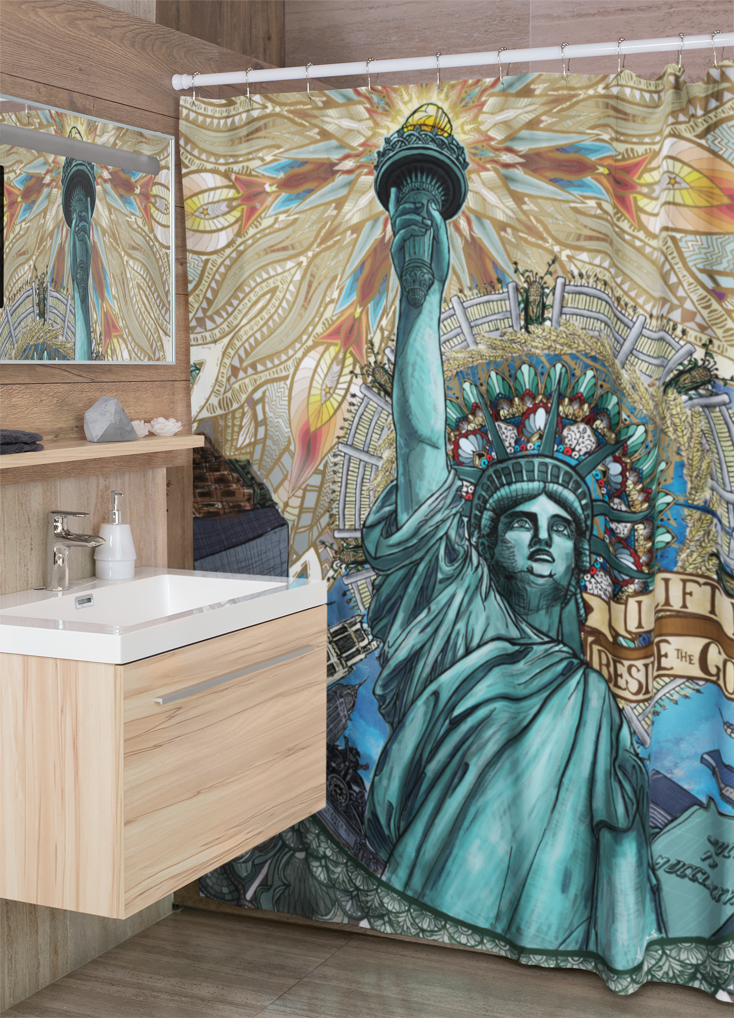 Liberty Mandala - Shower Curtains