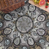 Memento Mori Mandala - Picnic Blanket