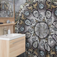 Memento Mori Mandala - Shower Curtains