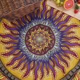 Solar Disc Mandala - Picnic Blanket