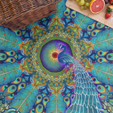 Melek Taus Mandala - Picnic Blanket