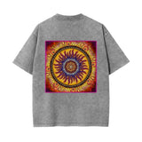 Solar Disc Mandala - Unisex Heavyweight T-shirt - 100% Cotton - 4 colors