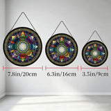 Mystic Jewel Mandala - Stained Glass Suncatcher