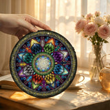 Mystic Jewel Mandala - Stained Glass Suncatcher