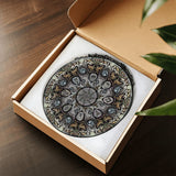 Memento Mori Mandala - Stained Glass Suncatcher