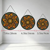 Monarch Butterfly Mandala - Stained Glass Suncatcher