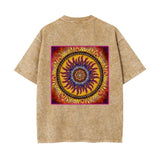 Solar Disc Mandala - Unisex Heavyweight T-shirt - 100% Cotton - 4 colors