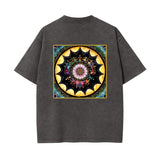 Obsidian Grandmothers Mandala - Unisex Heavyweight T-shirt- 100% Cotton - 4 colors